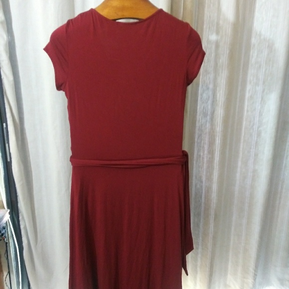 New York & Company Mock Wrap Dress M - Picture 3 of 4